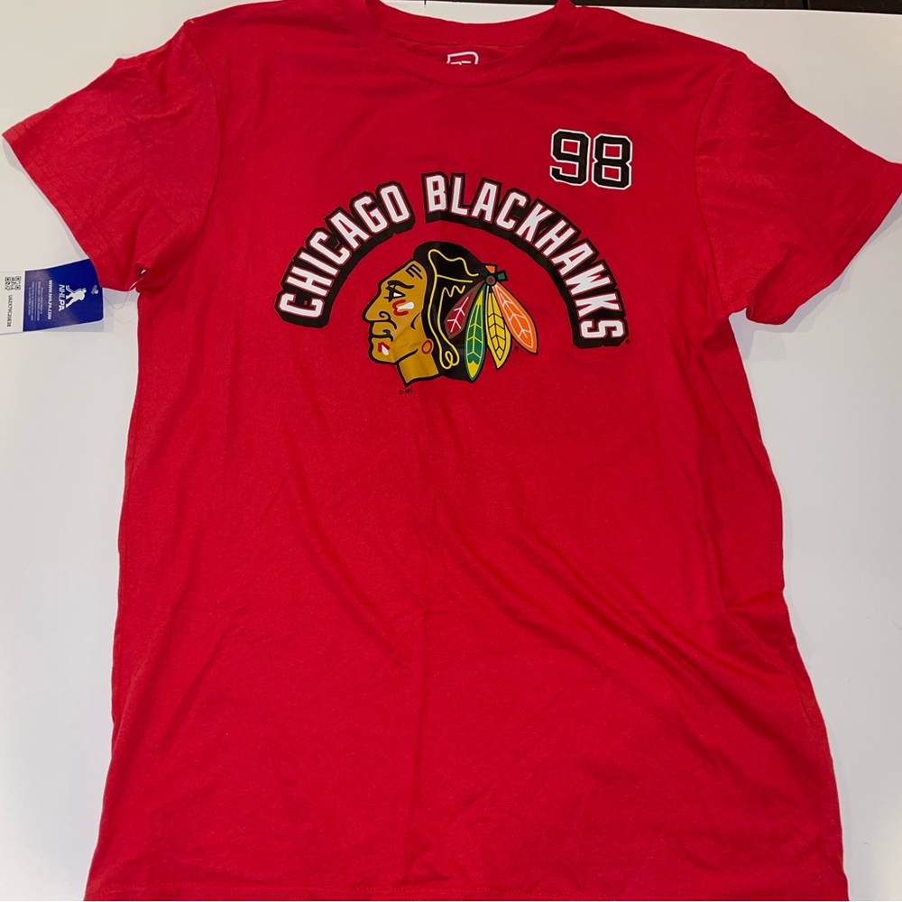 NHL Red Chicago Blackhawks Short Sleeve Tee